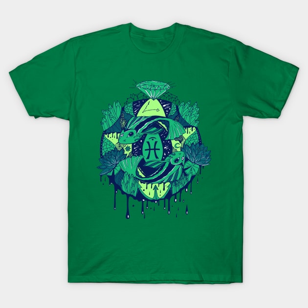 Ngreen Mystic Pisces Motion T-Shirt by kenallouis